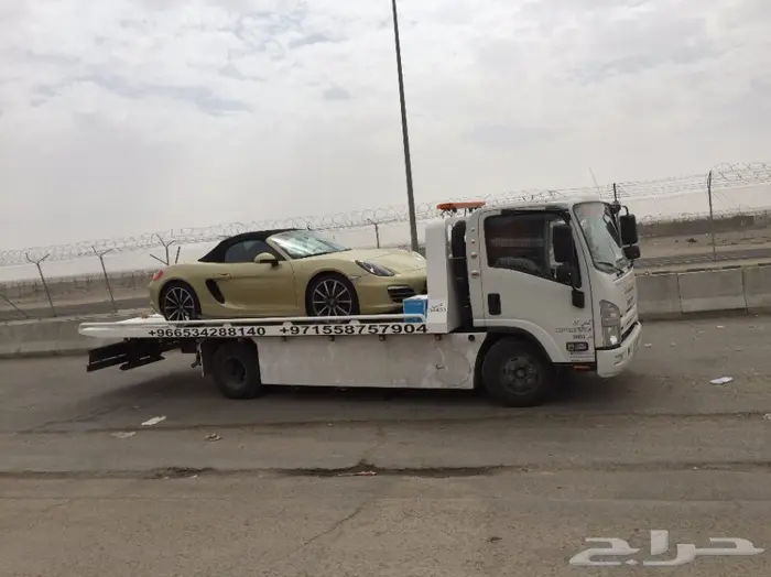 سطحة لنقل السيارات من دبي للسعودية  3