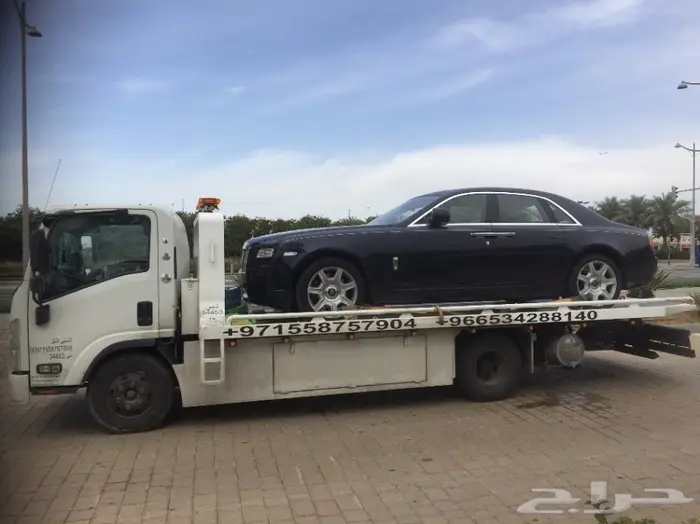 سطحة لنقل السيارات من دبي للسعودية  5