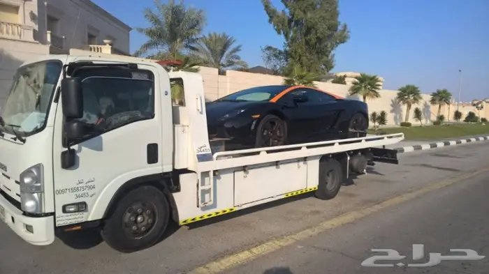 سطحة لنقل السيارات من الامارات للسعودية 4