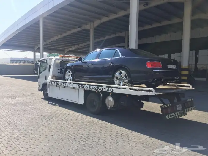 سطحة لنقل السيارات من الامارات للسعودية 2