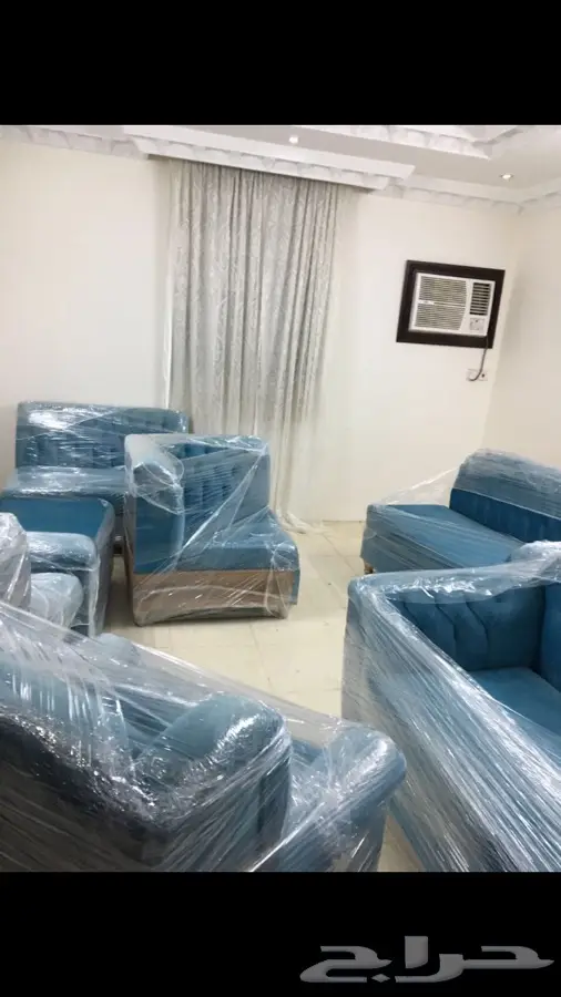 مجلس كنب جديد 5 6 خشب اصلي زان تركي (image 3)