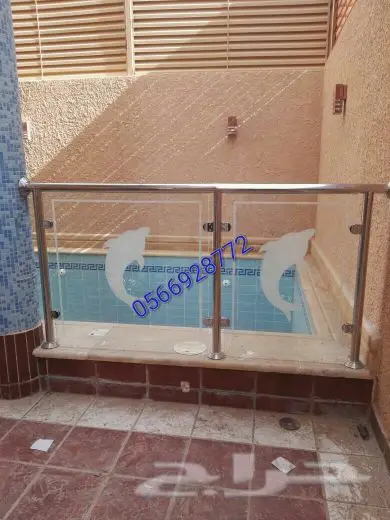 درابزين بيتك و سور حماية للمسبح من الاستانلس (image 47)