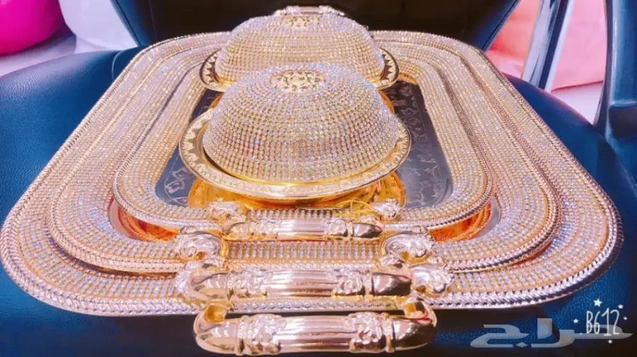 طقم الضيافة الفاخر مرصع بالكريستال حصريااا (image 9)