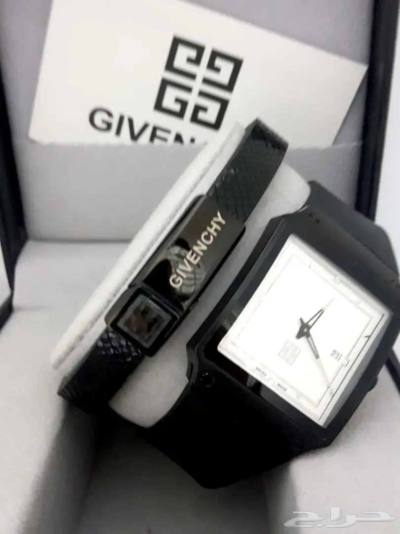 ساعة وجبة رجالية جيفنشي - جلد و ربل مطاطي كالجديد! (image 3)