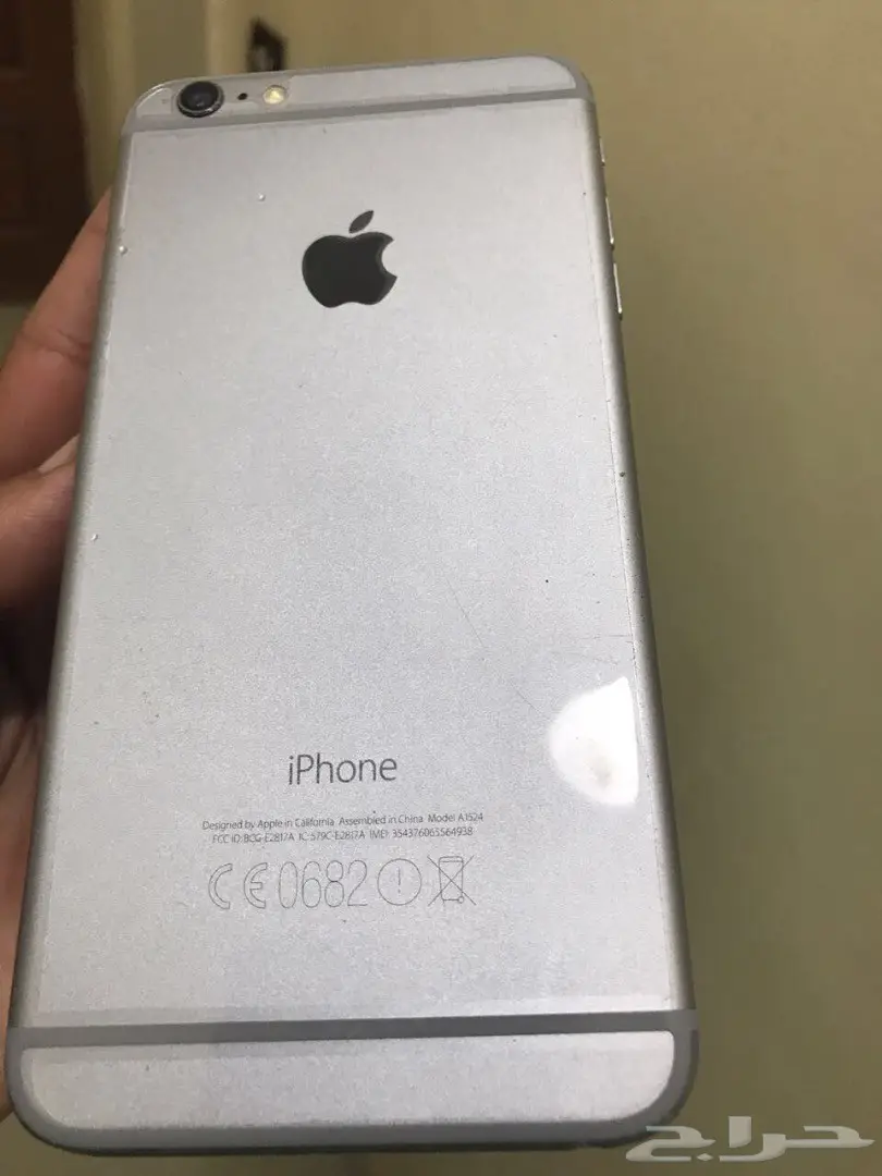 ايفون 6 بلس 64 قيقا اسود سلفر للبيع او البدل