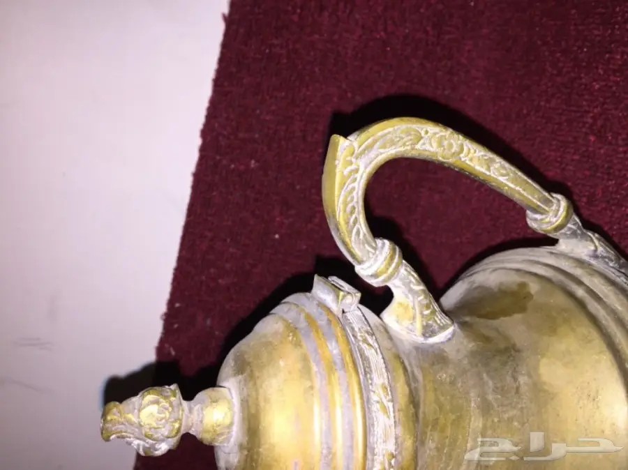 نجر قديم منقوش واباريق نحاس تراث (image 3)