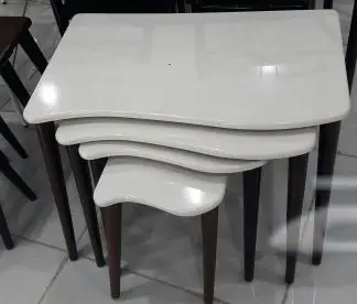 طاولات طعام زجاج وخشب طاولات خدمة (image 97)