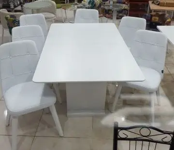 طاولات طعام زجاج وخشب طاولات خدمة (image 11)