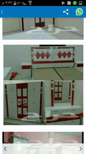 غرف  نوم  وطني  جديد  جاهزة للتركيب السعر1800 (image 39)