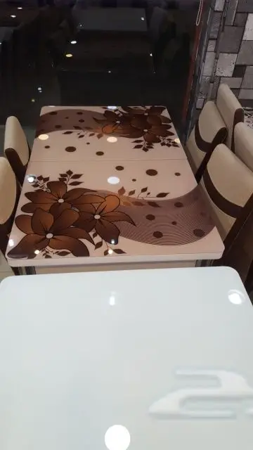طاولات طعام زجاج وخشب طاولات خدمة (image 50)