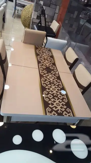 طاولات طعام زجاج وخشب طاولات خدمة (image 47)
