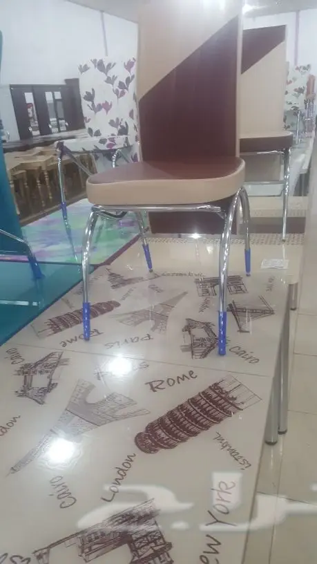 طاولات طعام زجاج وخشب طاولات خدمة (image 120)