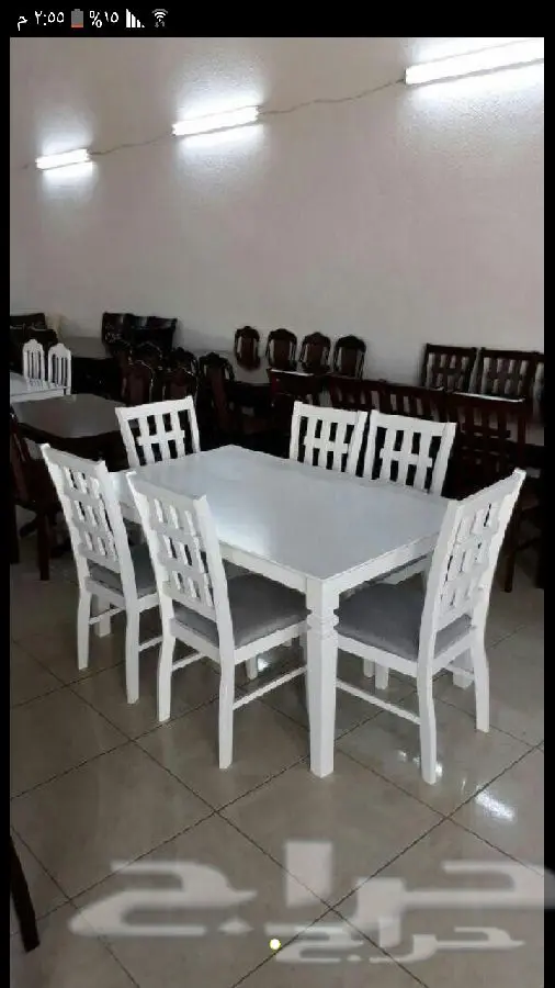 طاولات طعام زجاج وخشب طاولات خدمة (image 2)