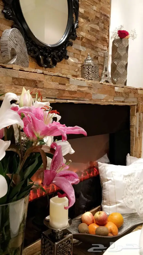 مدفئه بشكل مشب حطب مودرن (image 1)