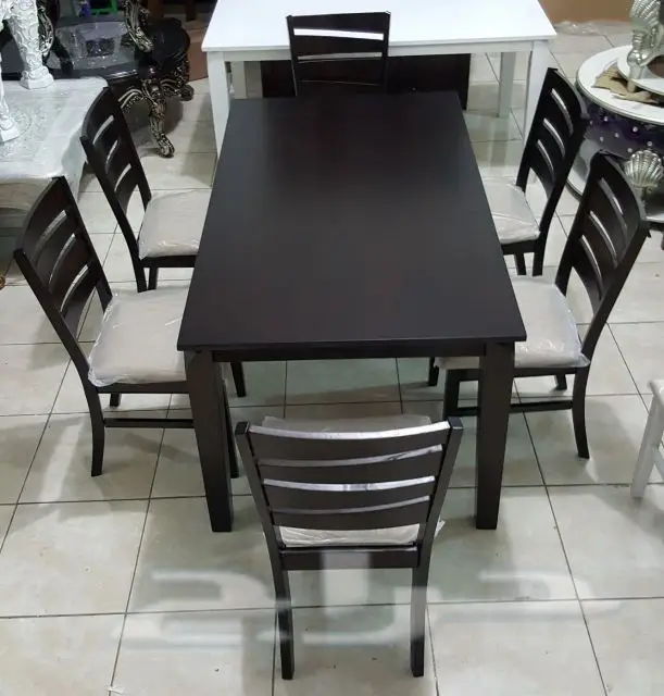 طاولات طعام زجاج وخشب طاولات خدمة (image 33)