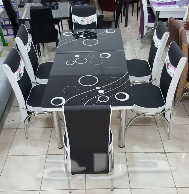 طاولات طعام زجاج وخشب طاولات خدمة (image 57)