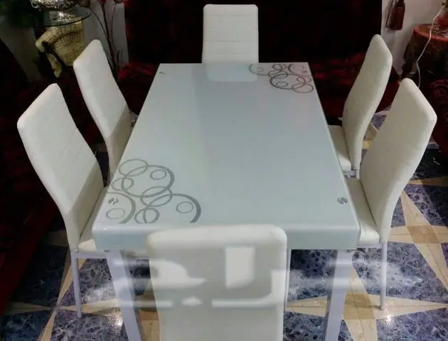 طاولات طعام زجاج وخشب طاولات خدمة (image 93)