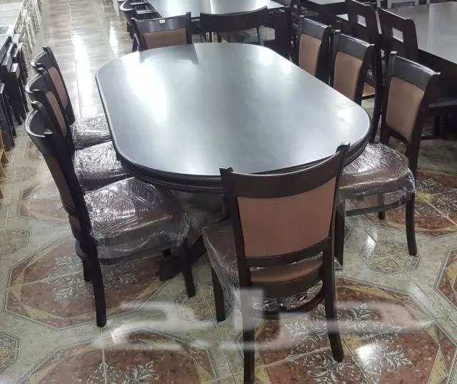 طاولات طعام زجاج وخشب طاولات خدمة (image 28)