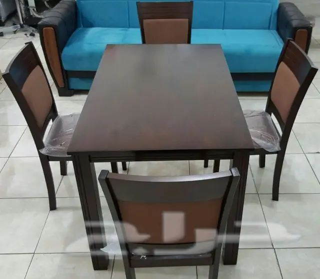 طاولات طعام زجاج وخشب طاولات خدمة (image 32)