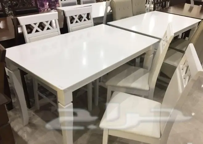 طاولات طعام زجاج وخشب طاولات خدمة (image 6)