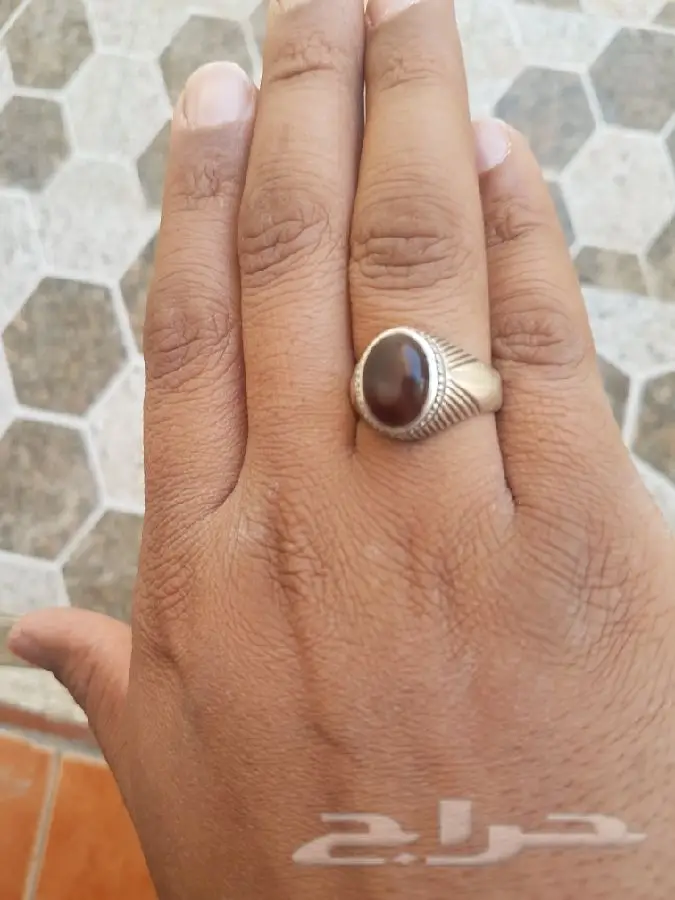 مزاد لمدة 24 ساعة على خاتم عقيق يماني (image 1)