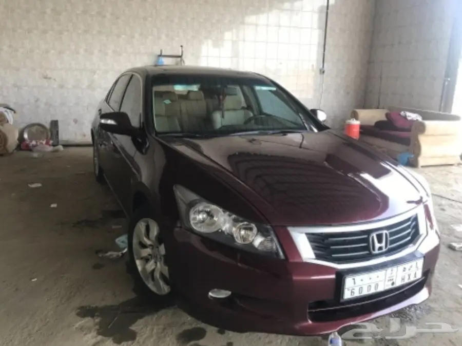 اكورد 2009 - فل كامل - لون عنابي - مستعمل - أبو عبده (image 1)