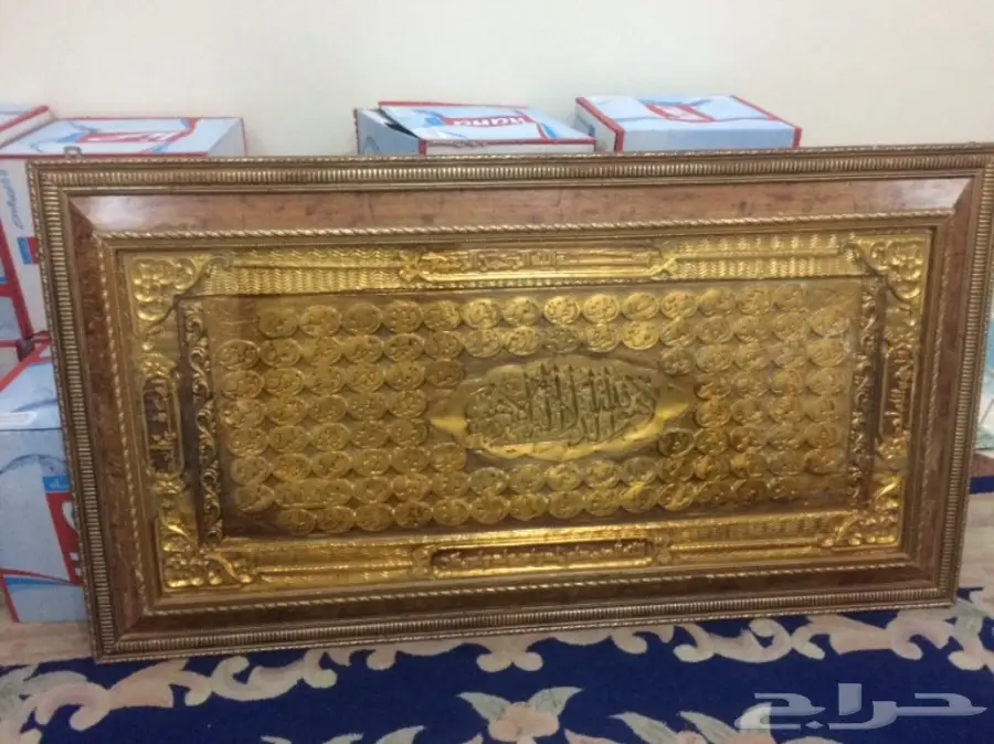 لوحة زيتية فخمة لاسماء الله الحسنى - قطعة فنية فريدة