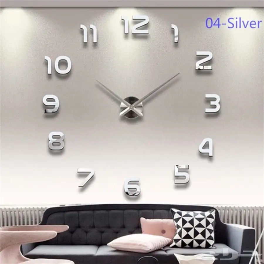 ساعة حائط كبيرة 3d. 100 ريال (image 3)