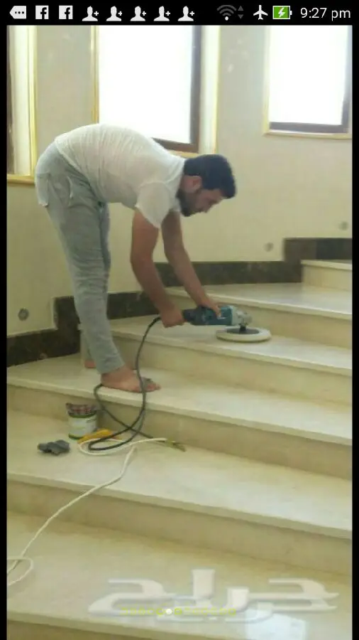 جلي بلاط رخام طبعى سيراميك حمام بورسلان مطبح (image 4)