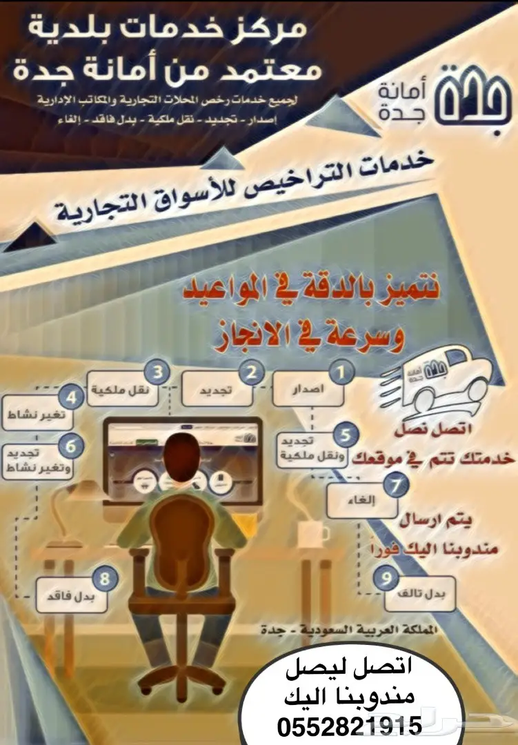 مكتب خدمات بلديه و دفاع مدني 