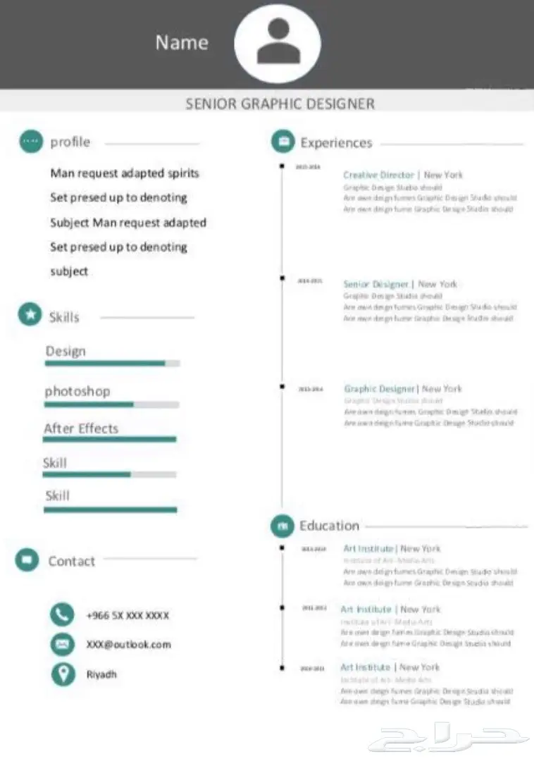 تصميم سيرة ذاتية احترافية ومميز (image 6)
