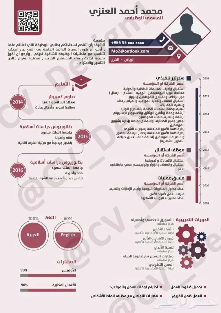  اجمل تصميم سيرة ذاتية ب50ريال لفترة محدودة (image 5)