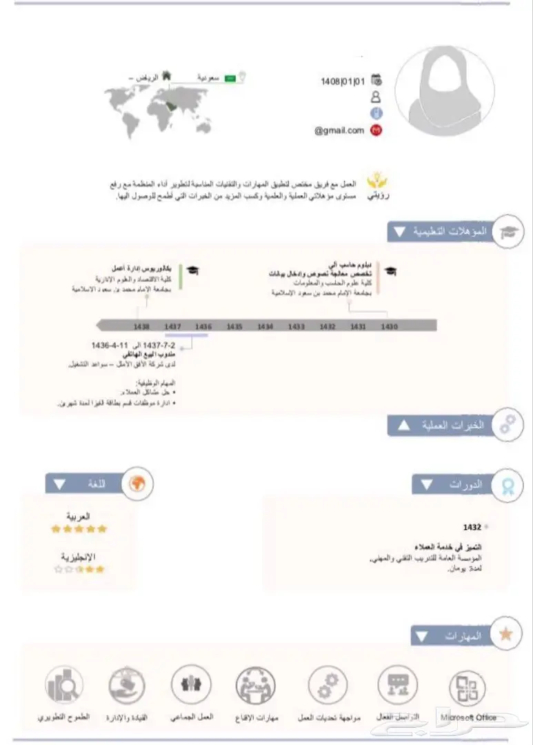 تصميم سيرة ذاتية احترافية ومميز (image 3)