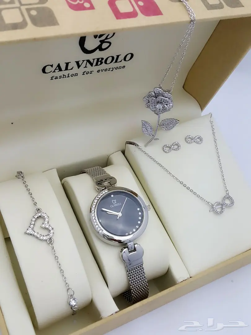 جديد ماركه كالفن بولو طقم نسائي ساعة واكسسوار (image 1)