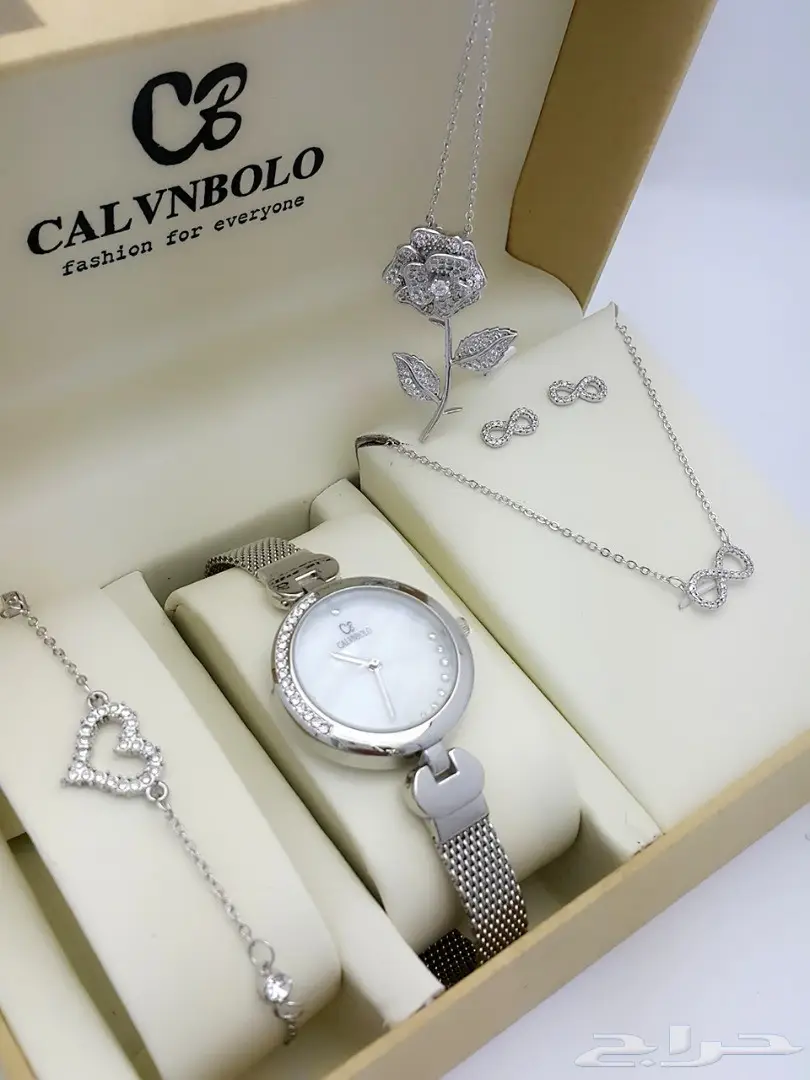 جديد ماركه كالفن بولو طقم نسائي ساعة واكسسوار (image 2)