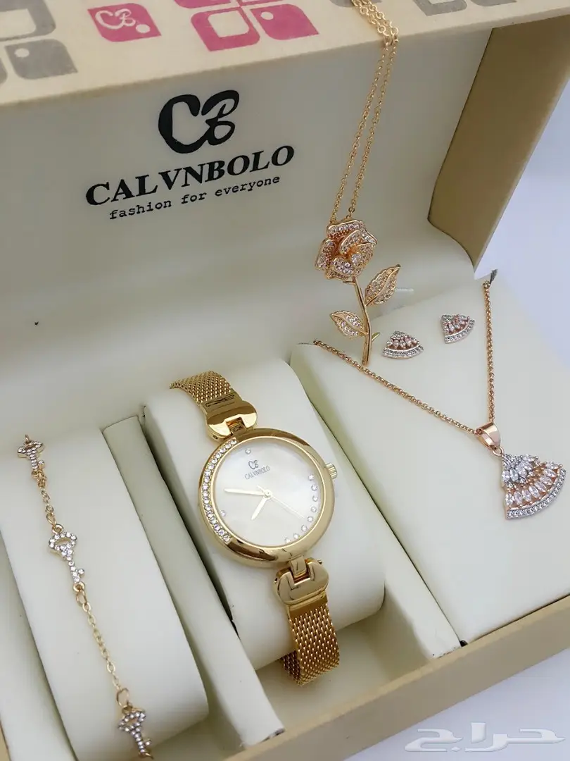 جديد ماركه كالفن بولو طقم نسائي ساعة واكسسوار (image 4)