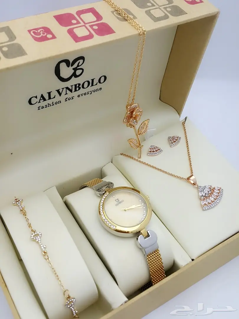 جديد ماركه كالفن بولو طقم نسائي ساعة واكسسوار (image 5)