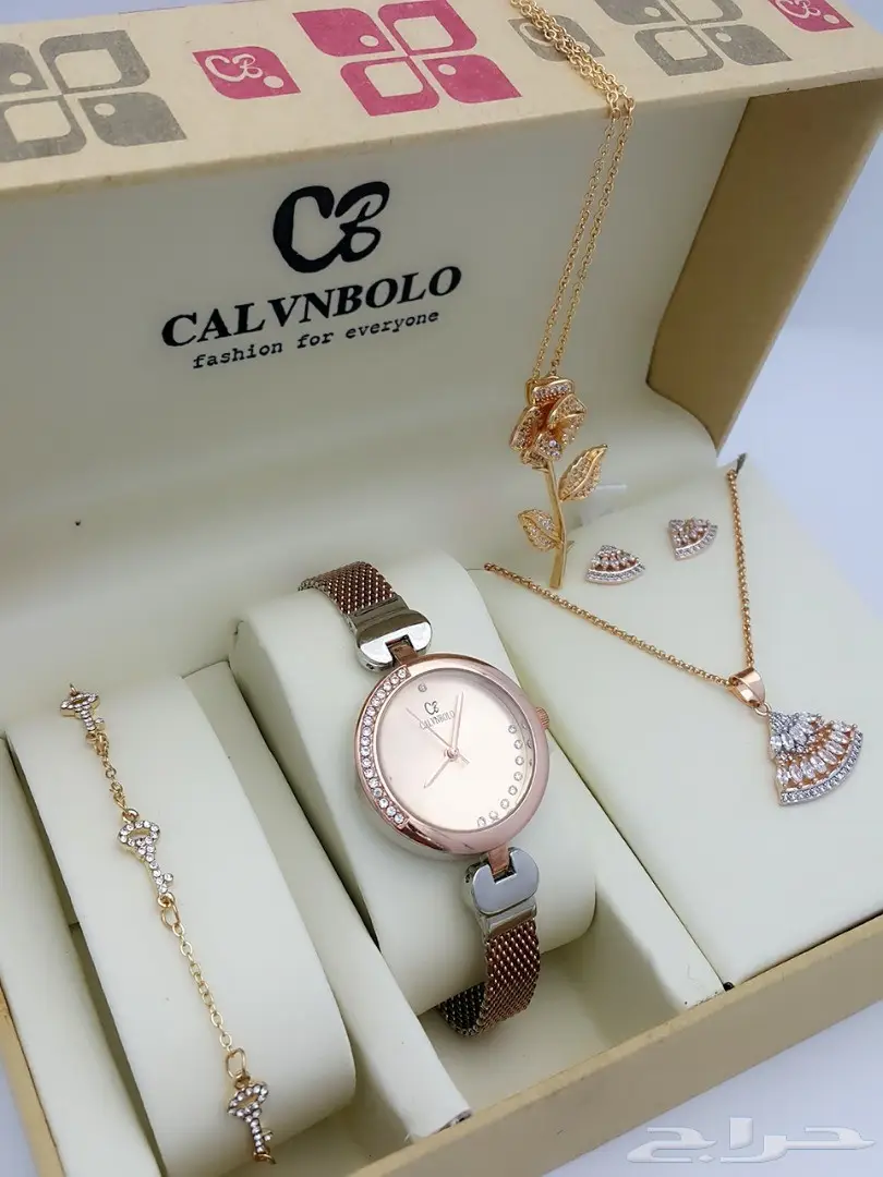 جديد ماركه كالفن بولو طقم نسائي ساعة واكسسوار (image 6)