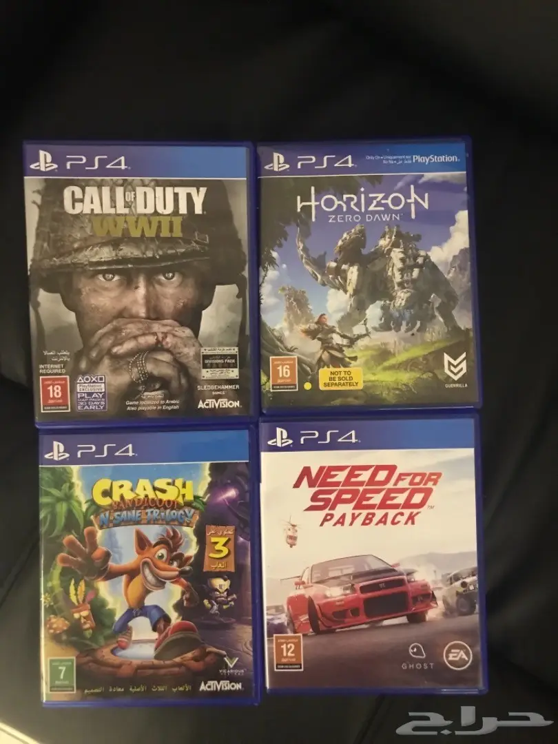 ألعاب بلايستيشن 4 للبيع  أفضل الألعاب 