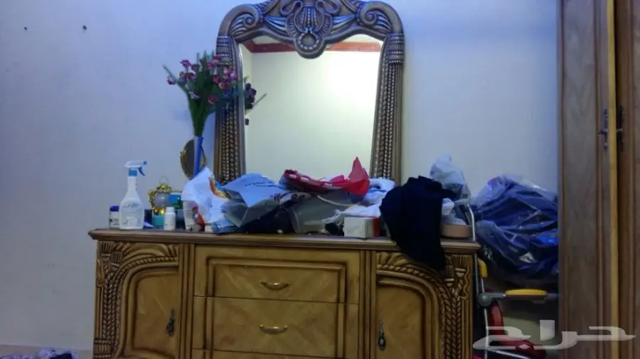 كنب غرفة ودولاب وسرير ومرتبة  (image 4)