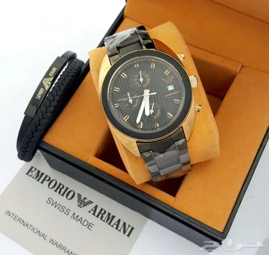 ساعات أرميني رجالية - نسخ طبق الأصل (ستالستيل)