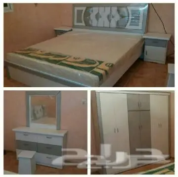 غرف نوم وطني جديده ألوان مختلفه السعر1300ريال (image 2)