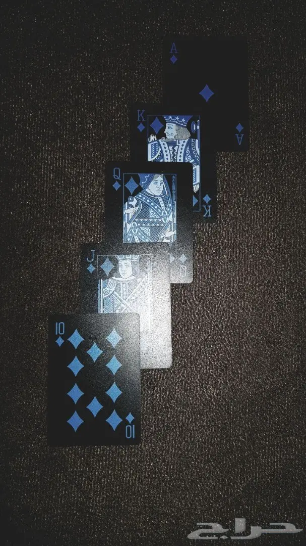 ورق البلوت الذهبي والاسود والفضي. (image 12)