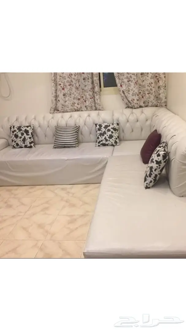 كنب جلد نظيف