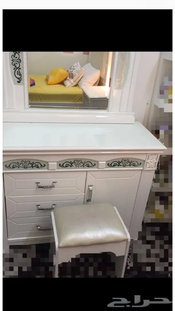 غرفة نوم مستعمله نظيفه للبيع  (image 2)