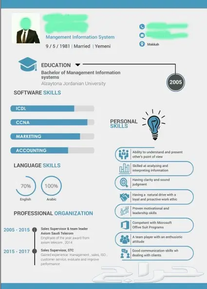 اجمل تصاميم السير الذاتيه 50ريال لفترة محدوده (image 1)