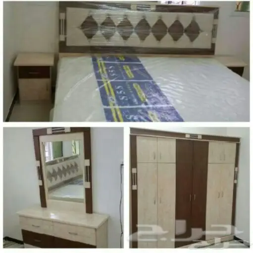غرف نوم وطني جديده ألوان مختلفه السعر1300ريال (image 6)