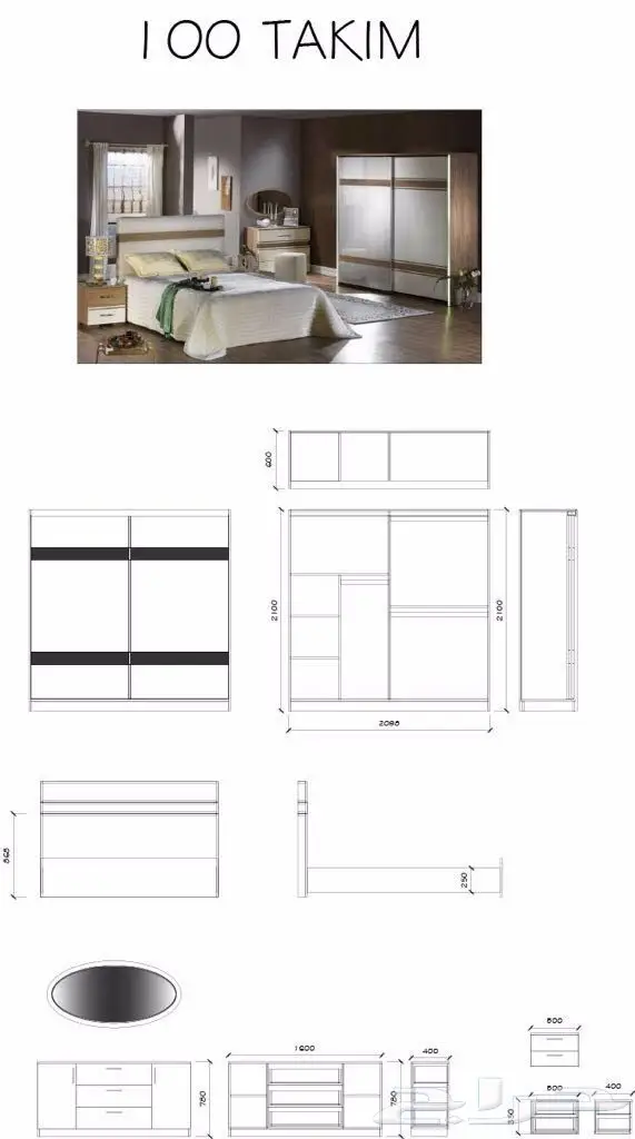 غرف نوم تركيه بسعر مغري 