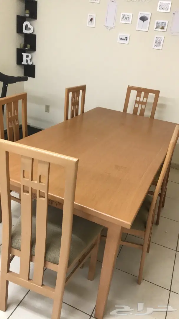 طاولة طعام 6 كراسي 