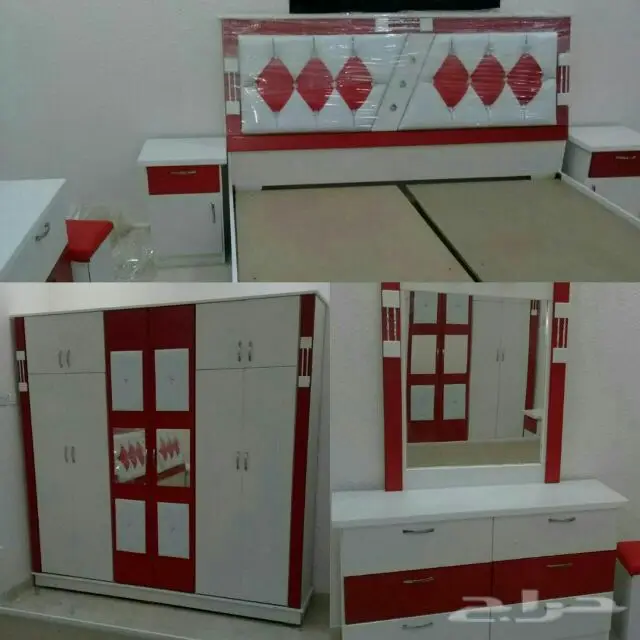 غرف نوم و وطني مكونه من 6قطع 1800 ريال (image 1)